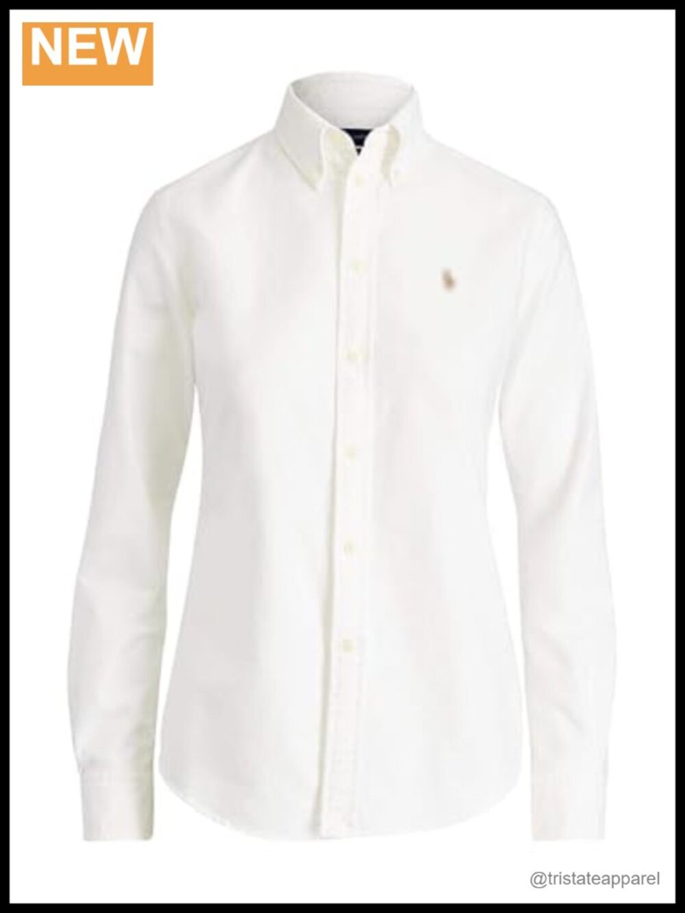 Women's Classic Fit Oxford Cotton Button-Down Long Sleeve Shirt